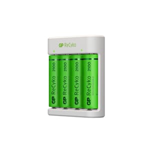GP ReCyko standardlader E411, inkl. 4x AA 2100mAh NiMH-batt.