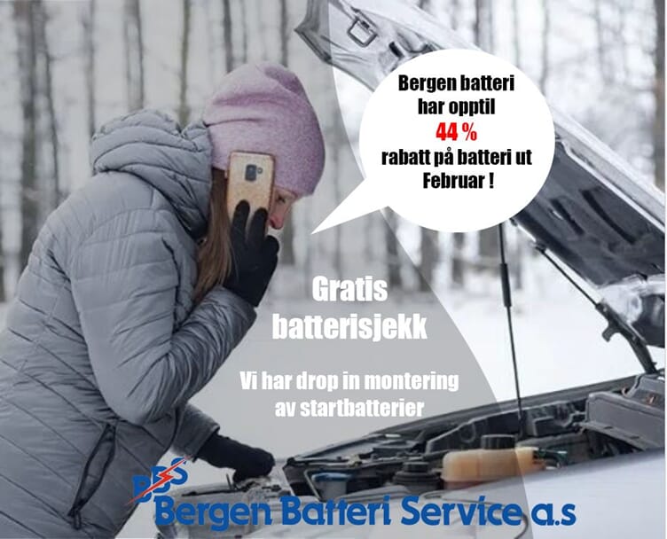 Gratis batterisjekk og tilbud på startbatterier